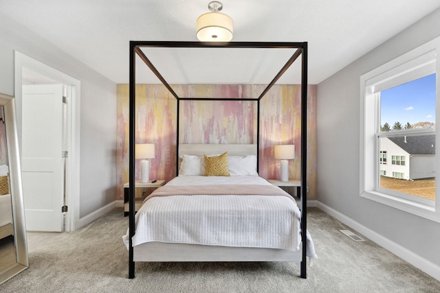 bedroom featuring carpet flooring