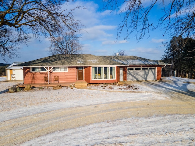 ranch-style house with a garage