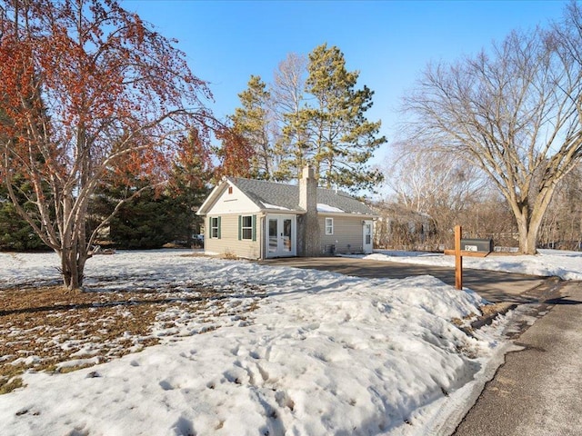 view of front of home featuring french doors