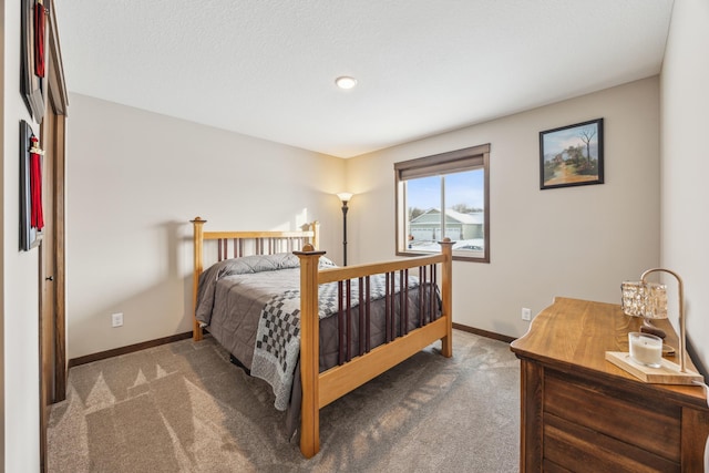 carpeted bedroom featuring a closet