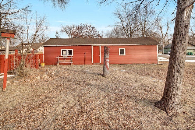 view of outdoor structure