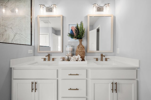 bathroom with vanity