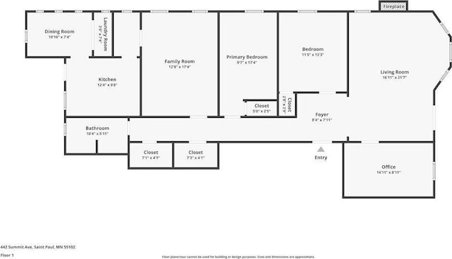 442 Summit Ave Unit 6, Saint Paul, MN 55102 - view of home floor plan