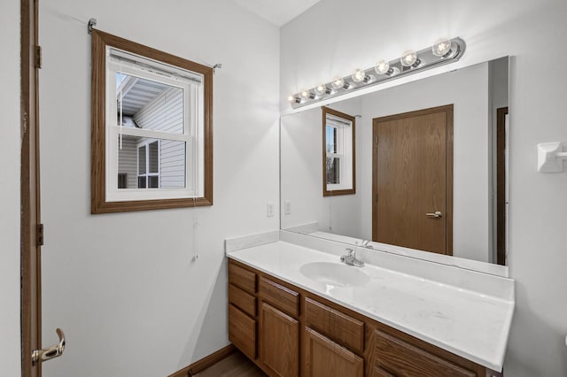 bathroom with vanity