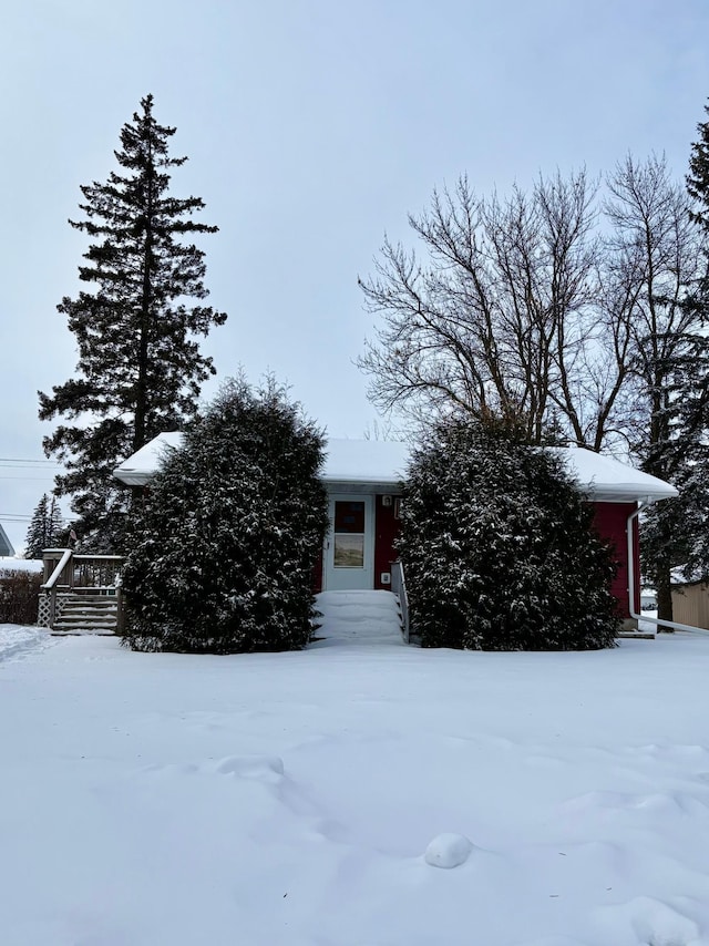 view of front of home