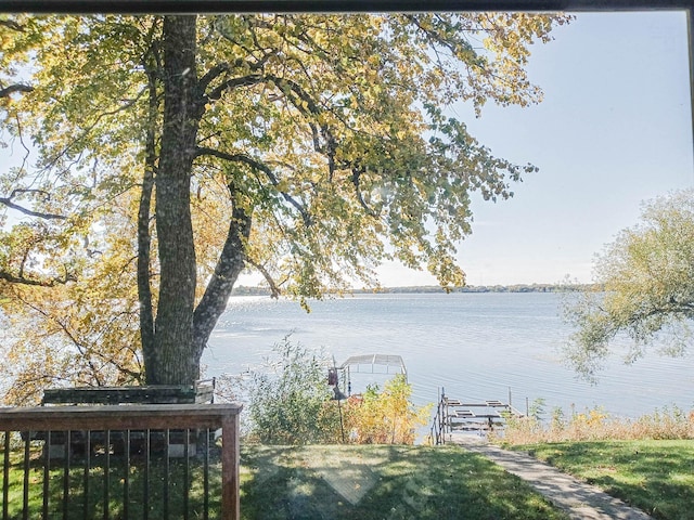 view of water feature