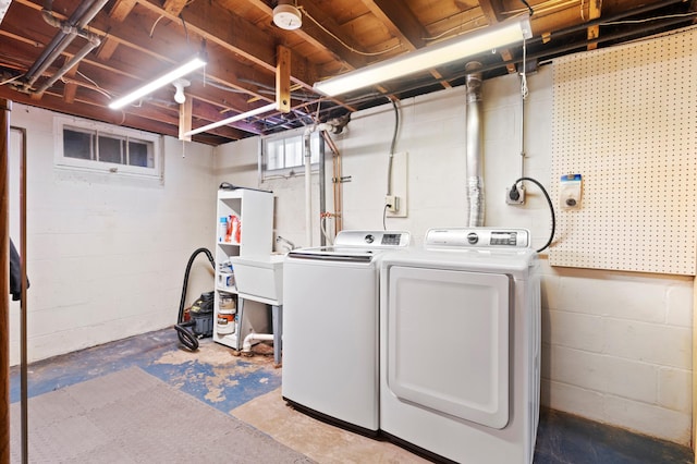 laundry area featuring separate washer and dryer