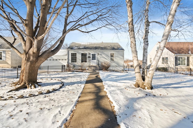 view of front of home