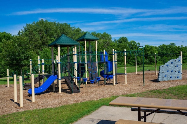 view of jungle gym