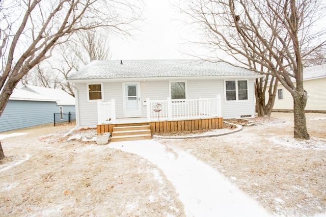 view of front of property