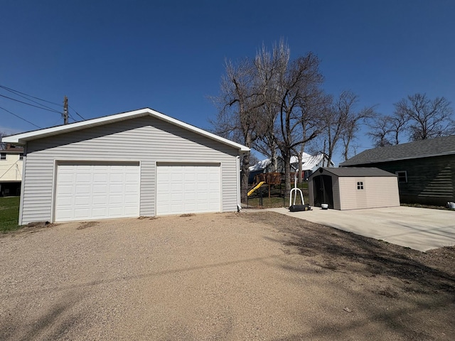 707 Haarfager Ave N, Canby, MN 56220 - detached garage with a storage unit