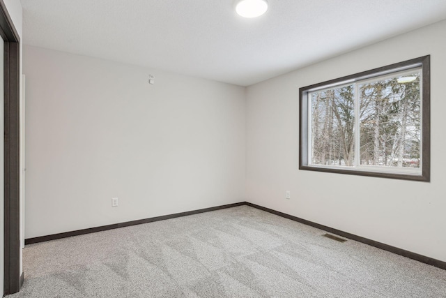 view of carpeted empty room