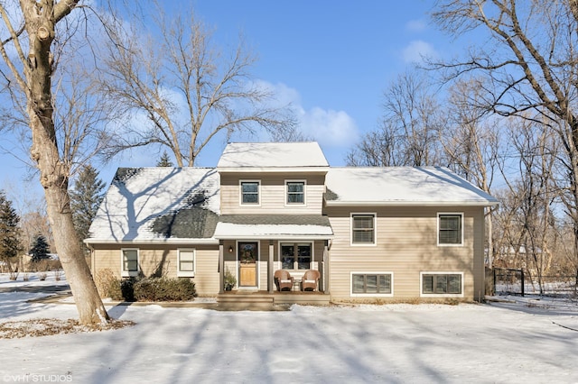 view of front of property with covered porch