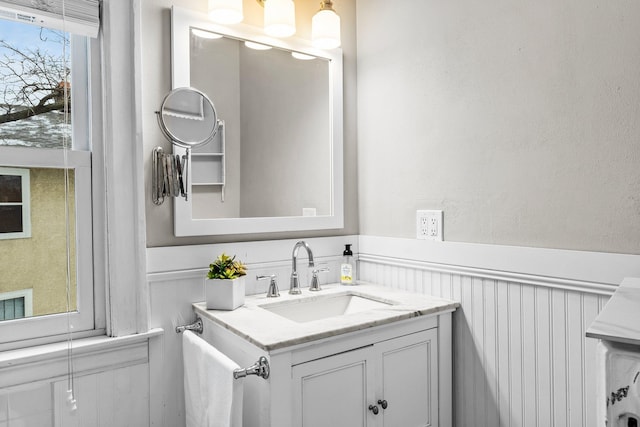 bathroom featuring vanity