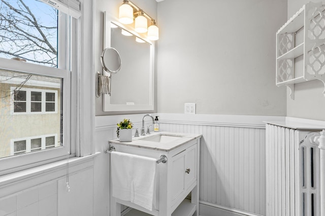 bathroom featuring vanity