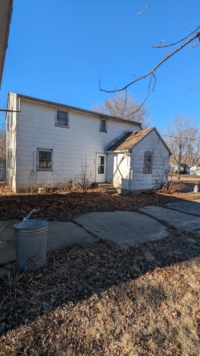 view of back of property