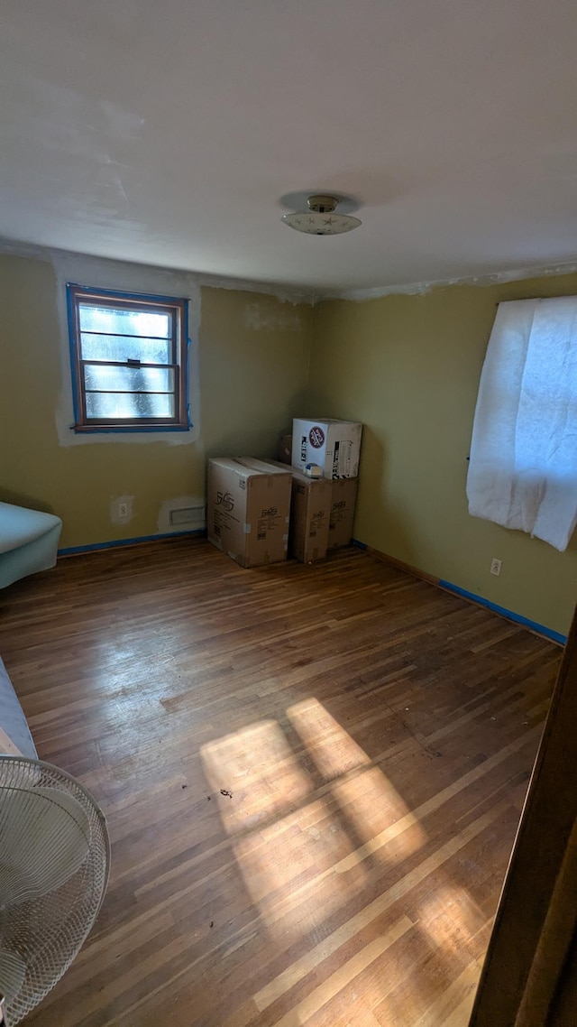 interior space featuring wood-type flooring