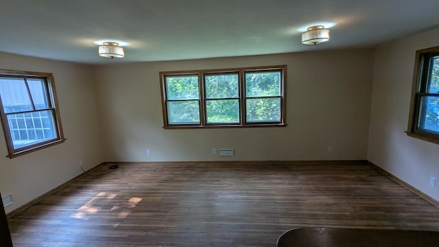 2114 5th Ave NE, Austin, MN 55912 - empty room featuring healthy amount of natural light, wood finished floors, and baseboards