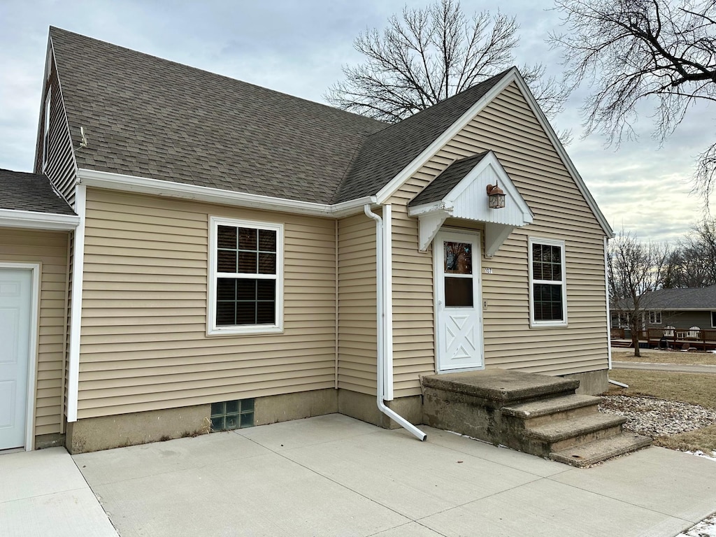 view of back of property