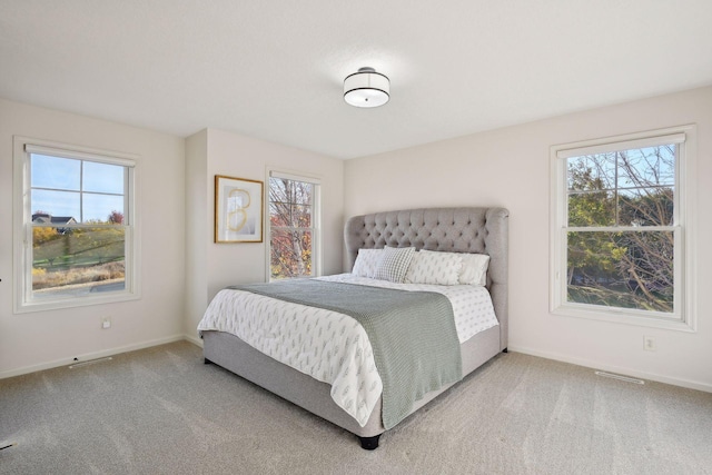 bedroom with carpet floors