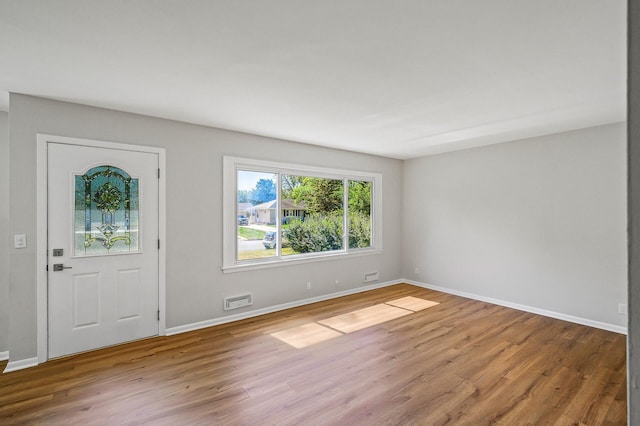 entryway featuring light hardwood / wood-style floors