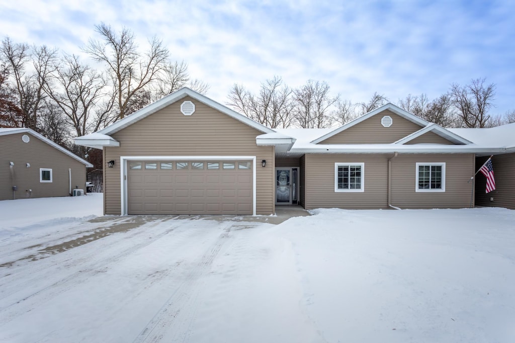 ranch-style house with a garage