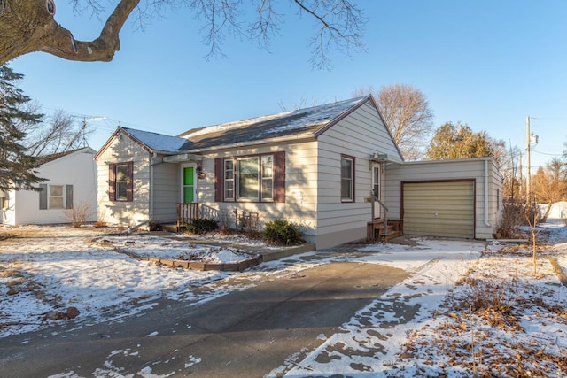 ranch-style home with a garage