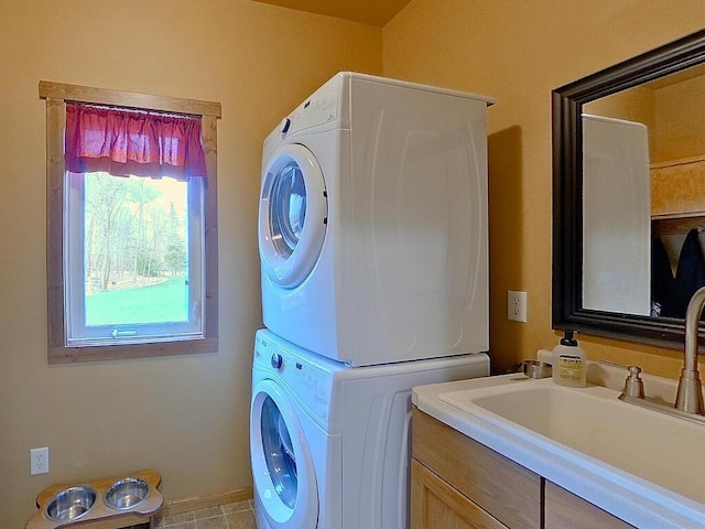 16694 206th Cir, Hutchinson, MN 55350 - washroom with estacked washer and dryer