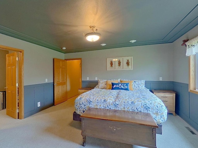 16694 206th Cir, Hutchinson, MN 55350 - carpeted bedroom featuring wainscoting