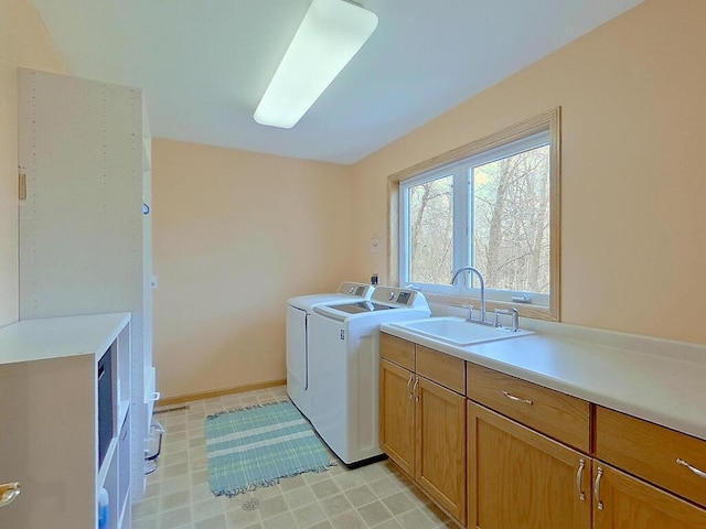 16694 206th Cir, Hutchinson, MN 55350 - laundry area featuring washer and clothes dryer and cabinet space