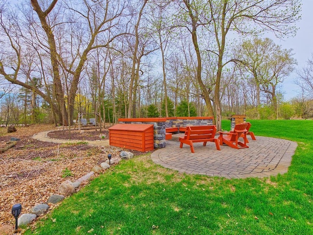 16694 206th Cir, Hutchinson, MN 55350 - view of grassy yard with a patio