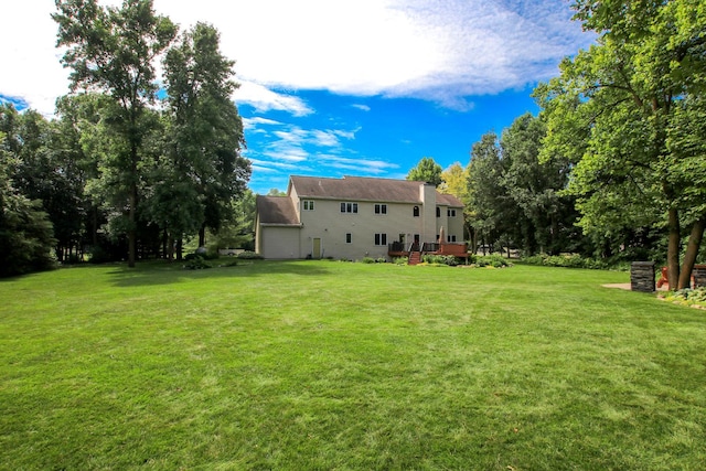 16694 206th Cir, Hutchinson, MN 55350 - view of grassy yard with a deck