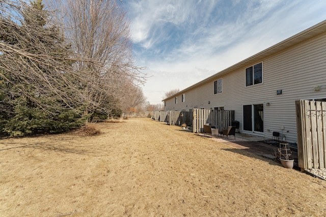 view of yard with a patio