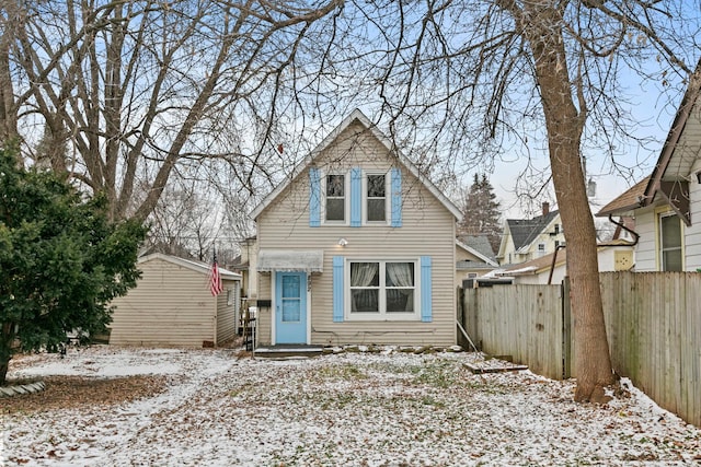 view of bungalow