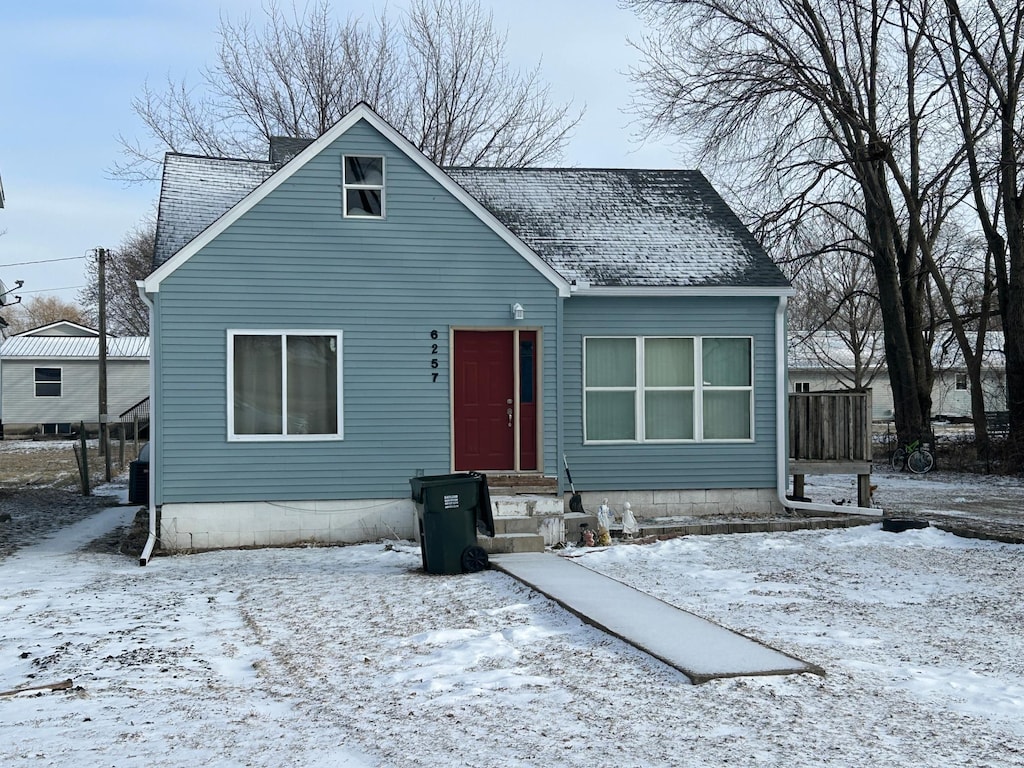 view of bungalow-style house