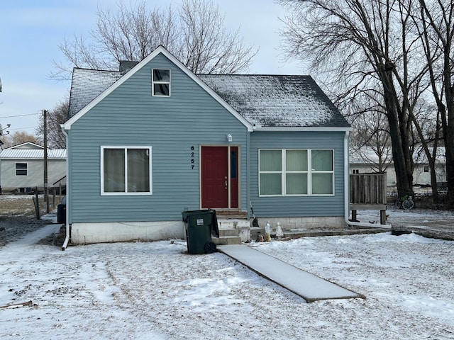 view of bungalow-style house