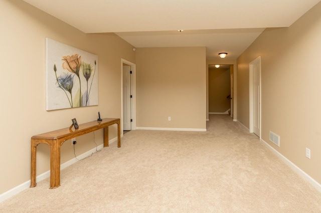 view of carpeted empty room