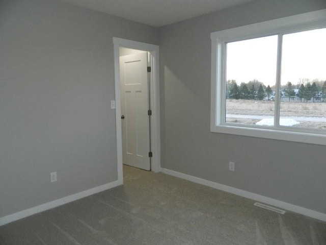 view of carpeted empty room