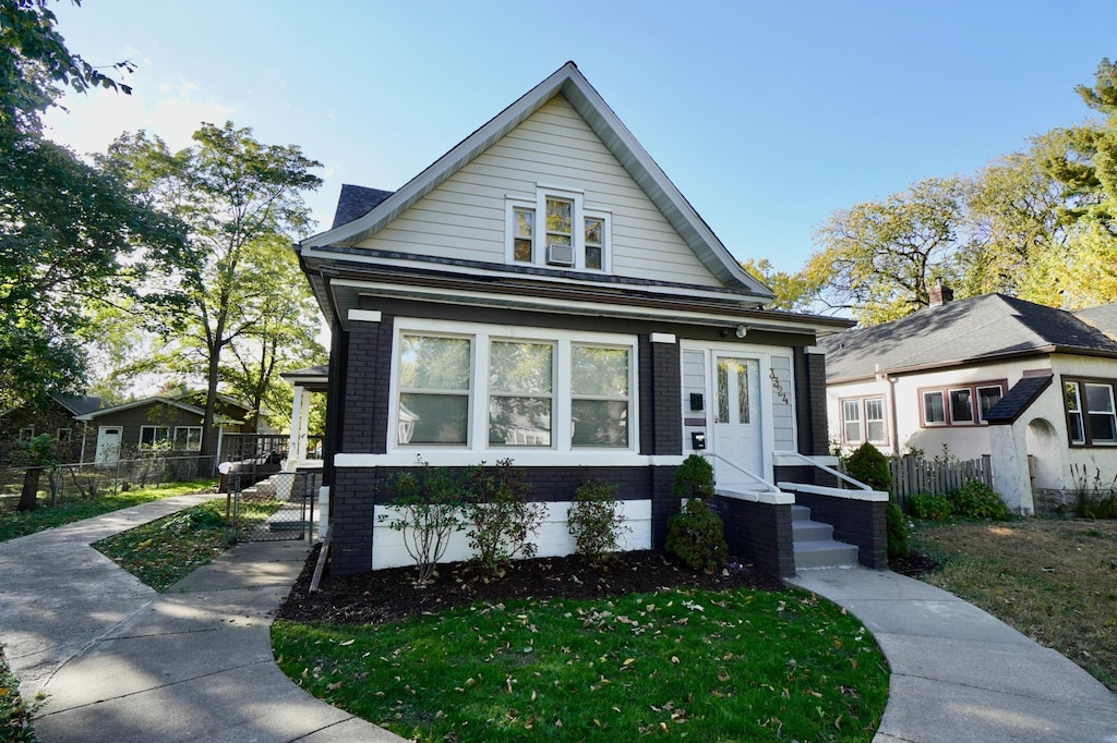 view of bungalow-style home