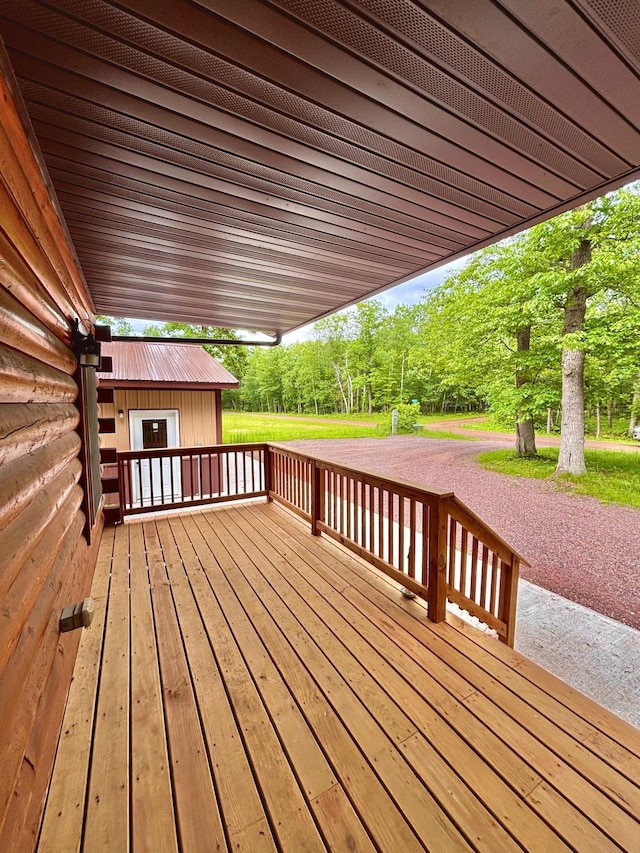 88546 Alder Loop, Sturgeon Lake, MN 55783 - view of wooden deck
