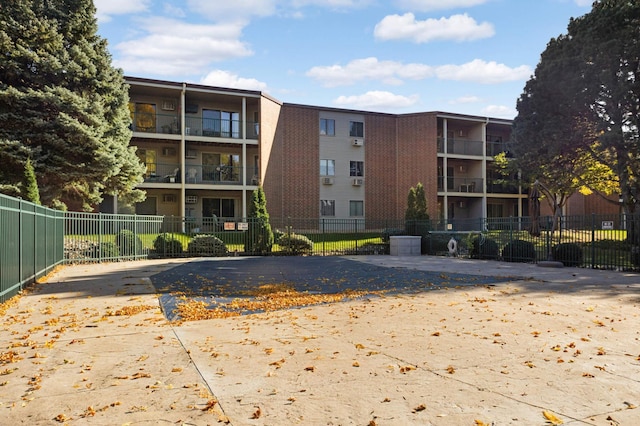 view of building exterior featuring central AC unit