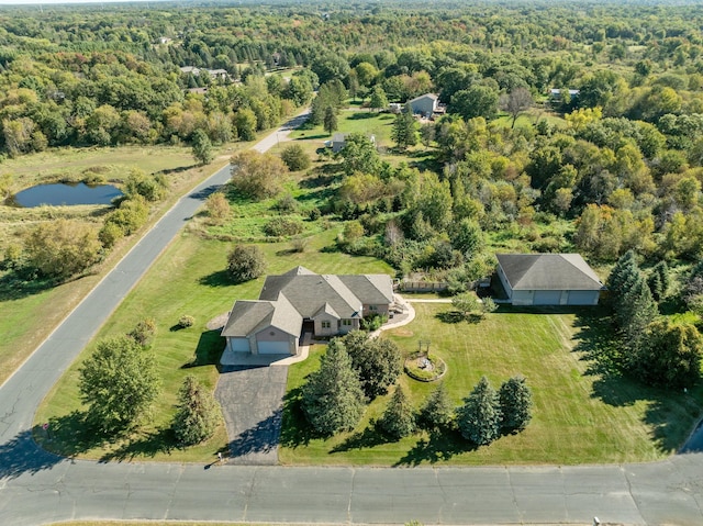 16377 Eidelweiss St NW, Andover, MN 55304 - aerial view featuring a wooded view