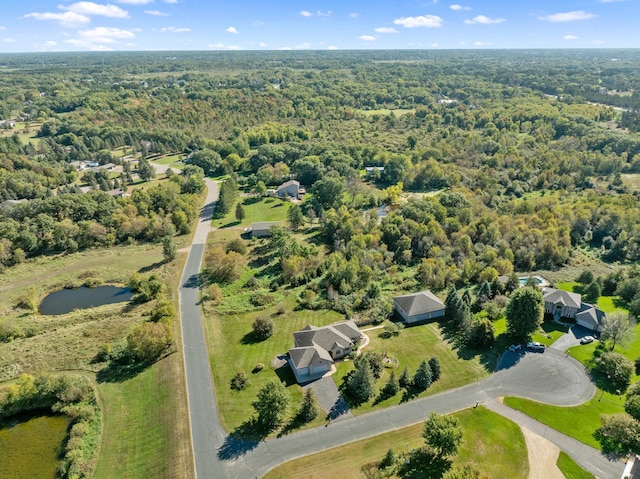 16377 Eidelweiss St NW, Andover, MN 55304 - birds eye view of property featuring a forest view
