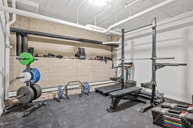 view of exercise room