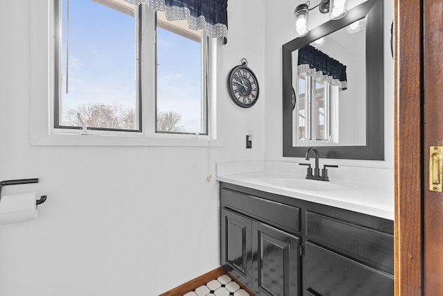 bathroom featuring vanity