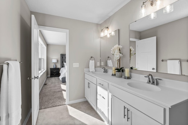 bathroom with vanity