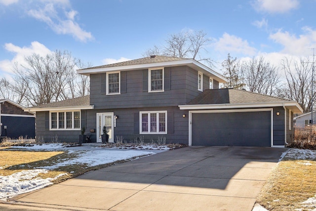 front facade featuring a garage