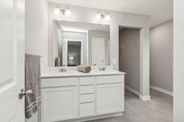 bathroom featuring vanity