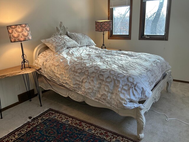 bedroom featuring carpet floors