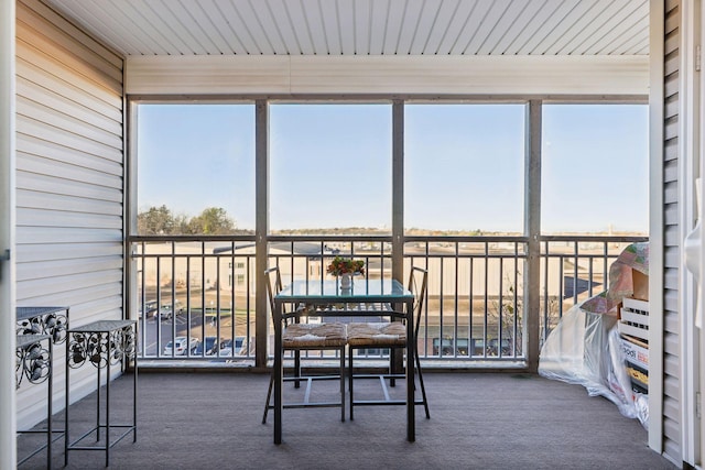 sunroom featuring plenty of natural light